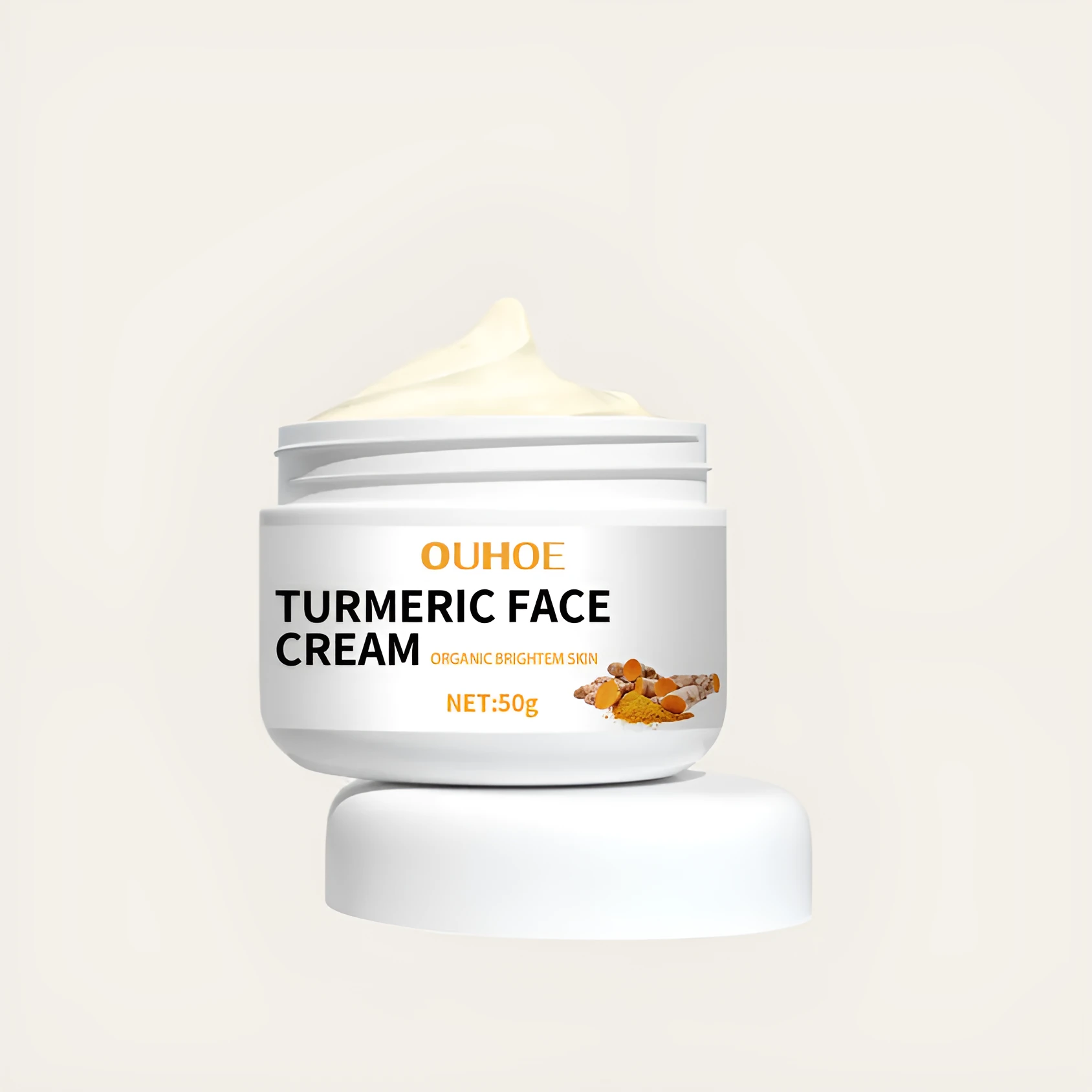 50g moisturising hydrating nourishing face cream for adults in a white pot