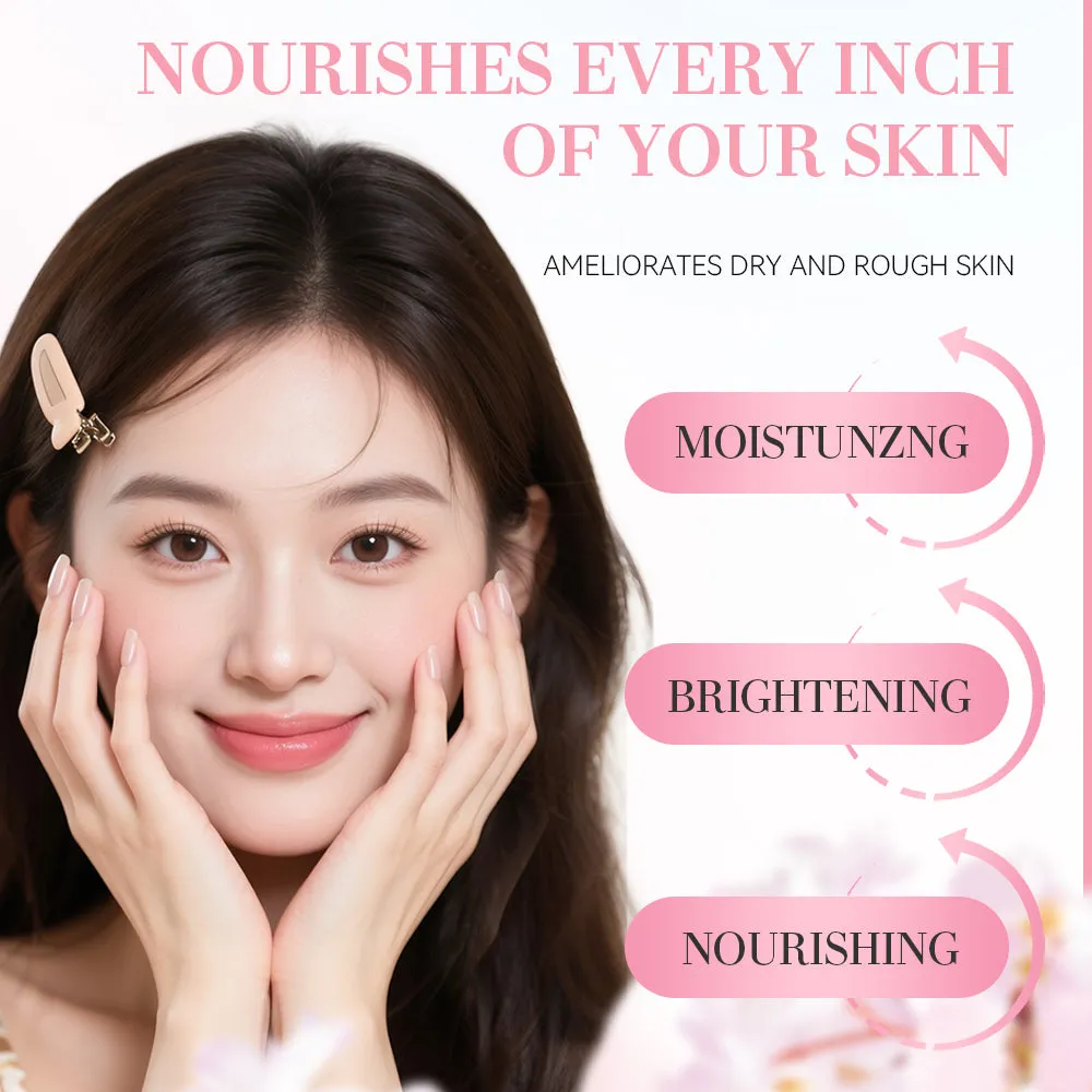 5-piece facial skin care set including whitening moisturising cleanser toner lotion eye cream and serum products