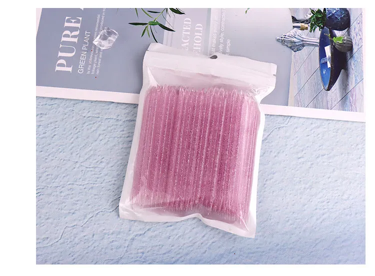 100pcs nail drill glue sticks 7.5cm and 9.3cm crystal rods in multiple colours for manicure