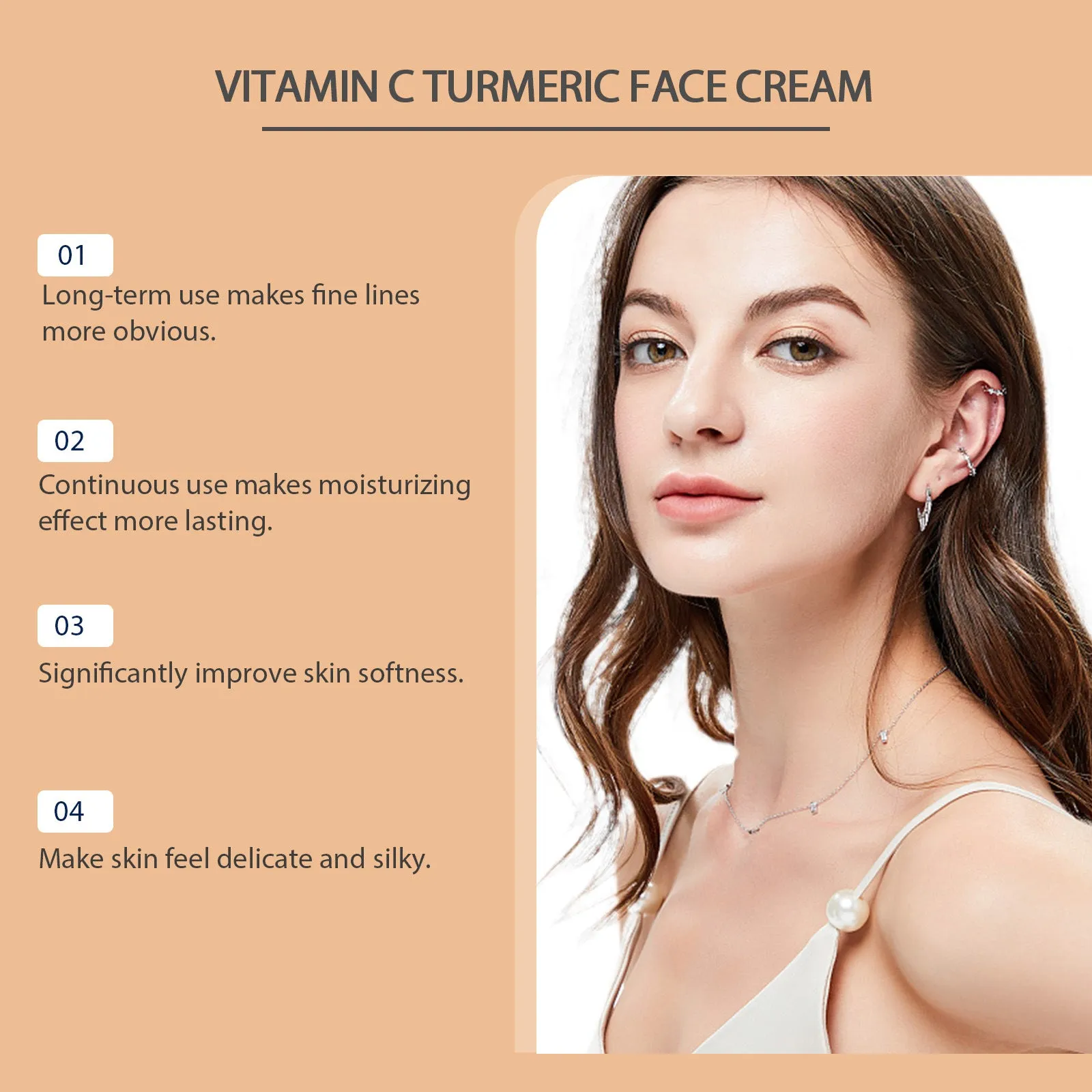 60g jar of Firming And Rejuvenation Lifting Neck Cream with vitamin C and retinol