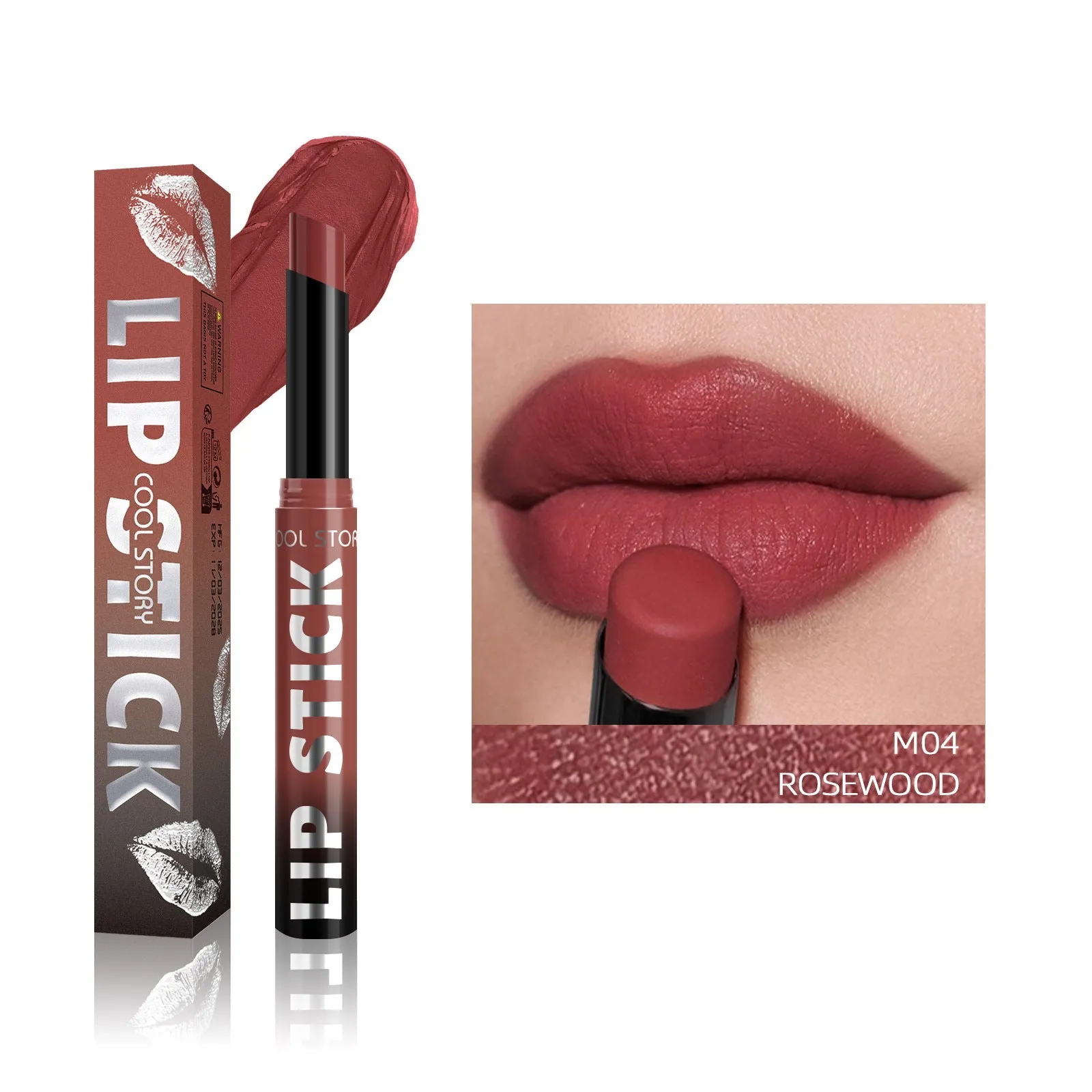 Dual-use lipstick and light gloss stick in a choice of eight colours with 2g net content.