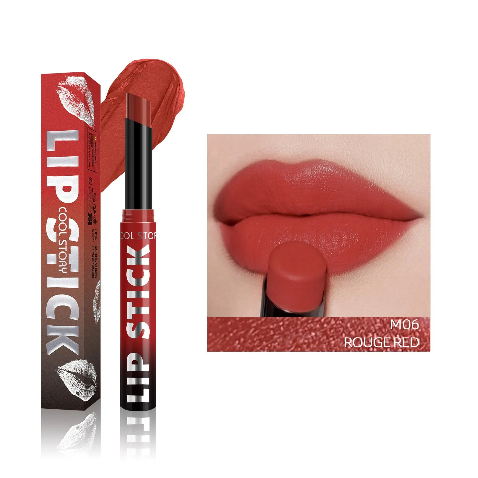 Dual-use lipstick and light gloss stick in a choice of eight colours with 2g net content.