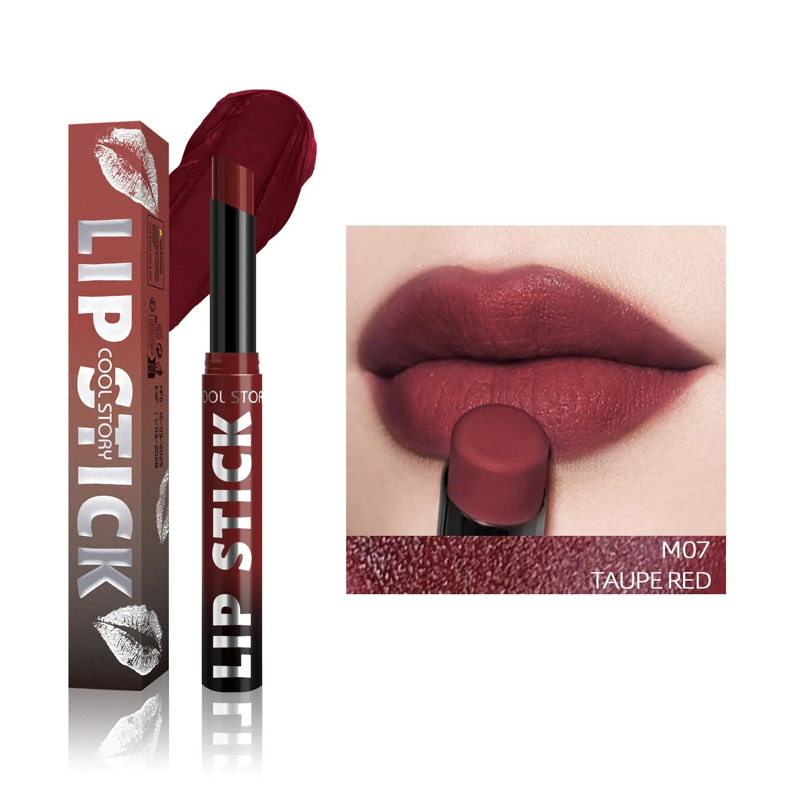 Dual-use lipstick and light gloss stick in a choice of eight colours with 2g net content.