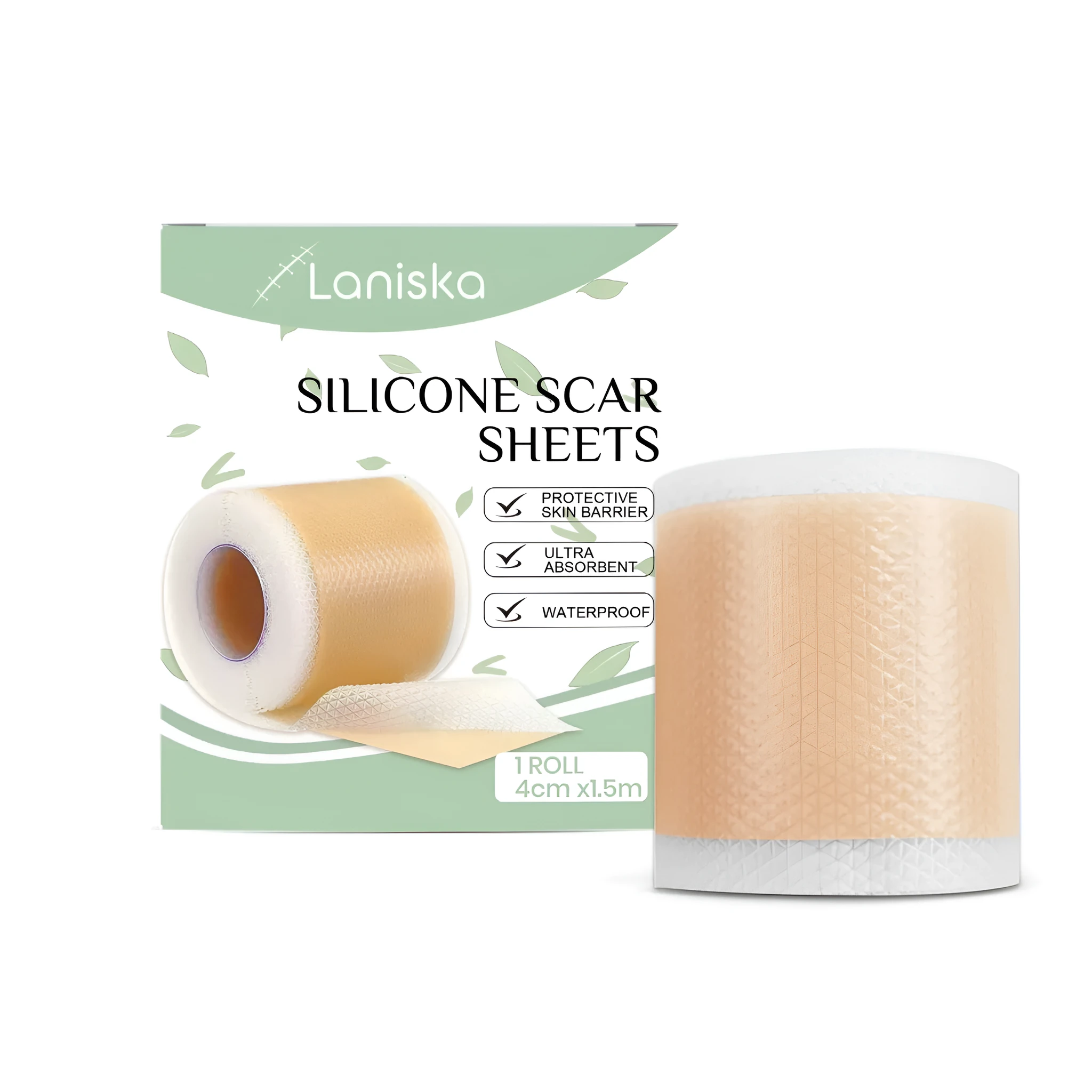 Skin soothing patch roll with turmeric extract and panthenol in beeswax base