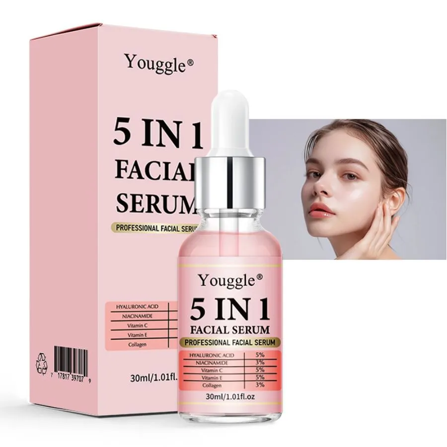 5-in-1 face serum 30ml bottle complete skin transformation solution
