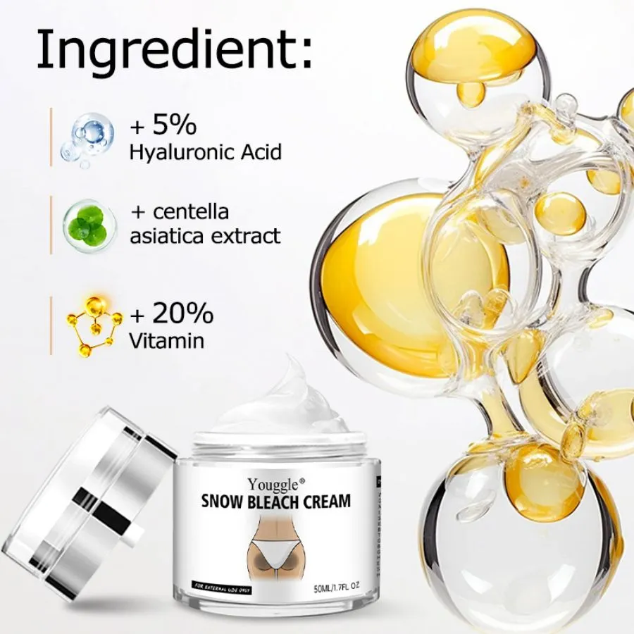 Undream Strong Whitening Body Care Cream 50ml tube for face and body bikini area bleach remover