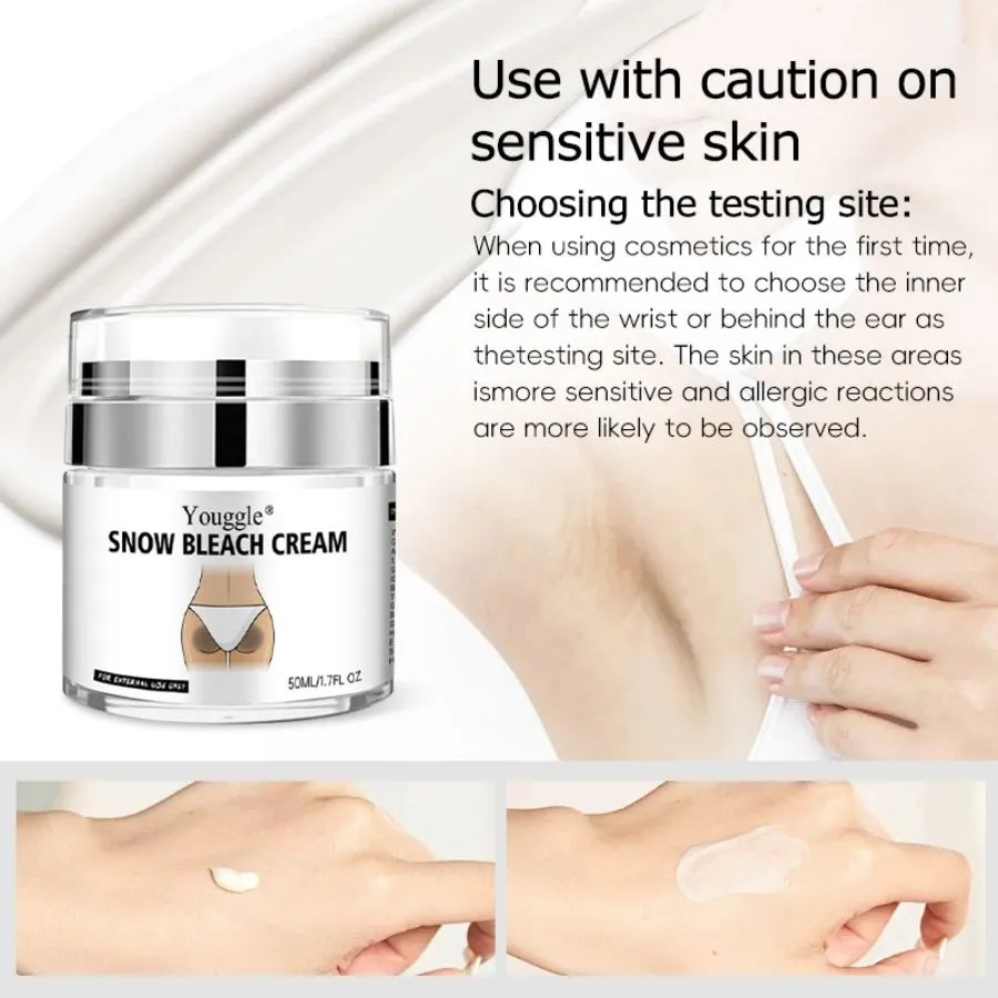 Undream Strong Whitening Body Care Cream 50ml tube for face and body bikini area bleach remover