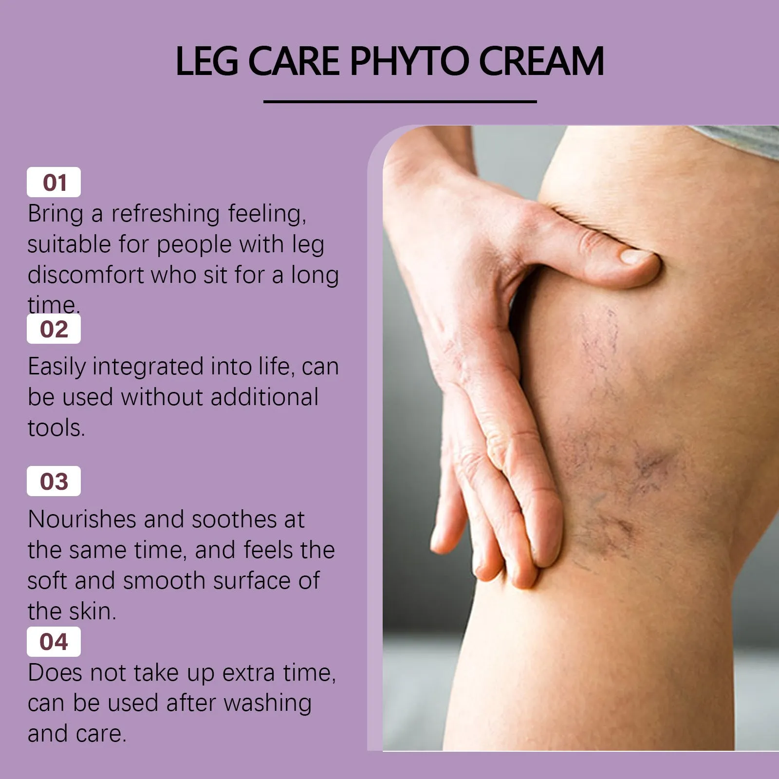 50g lavender and mint massage cream tube with glycerin and allantoin formula