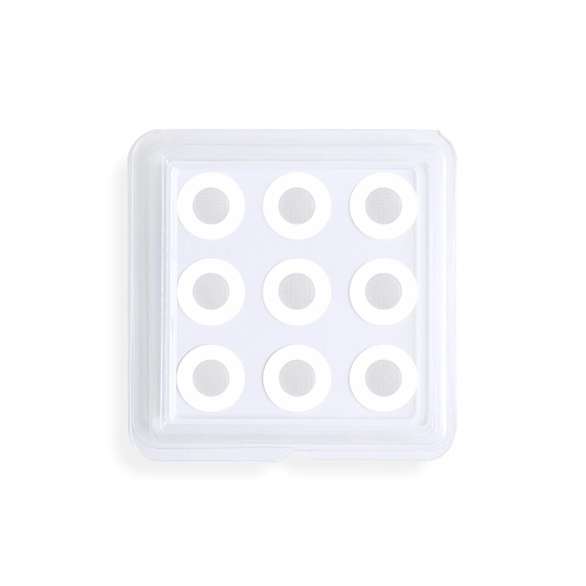 Transparent hydrocolloid acne cover patches for spot treatment, showing single and multiple patch options