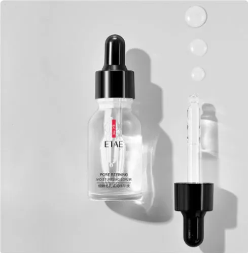 15ml facial serum bottle with hydrating pore minimising formula for universal skin