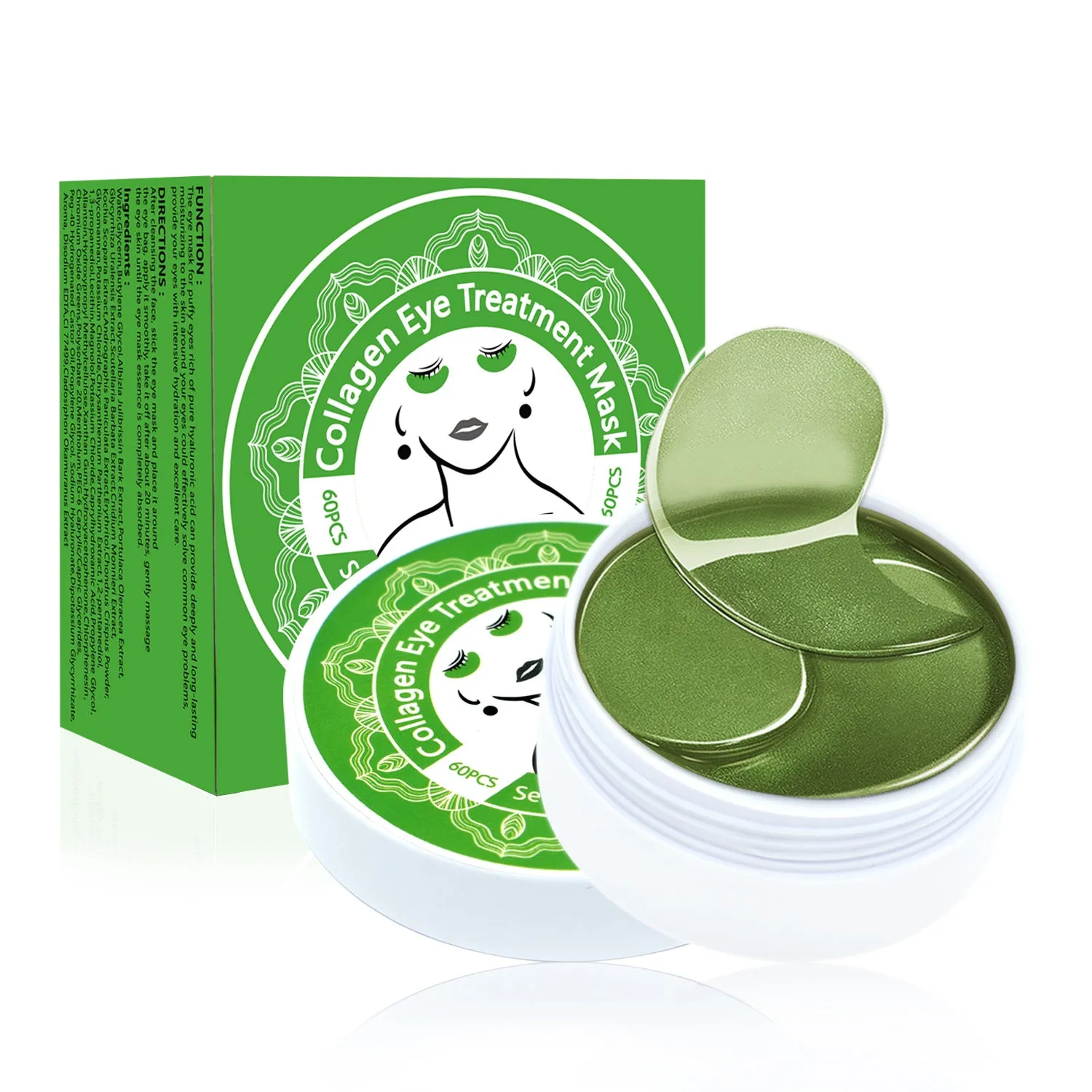 Moisturising gold eye mask for universal skin type hydration with 180 net content per box