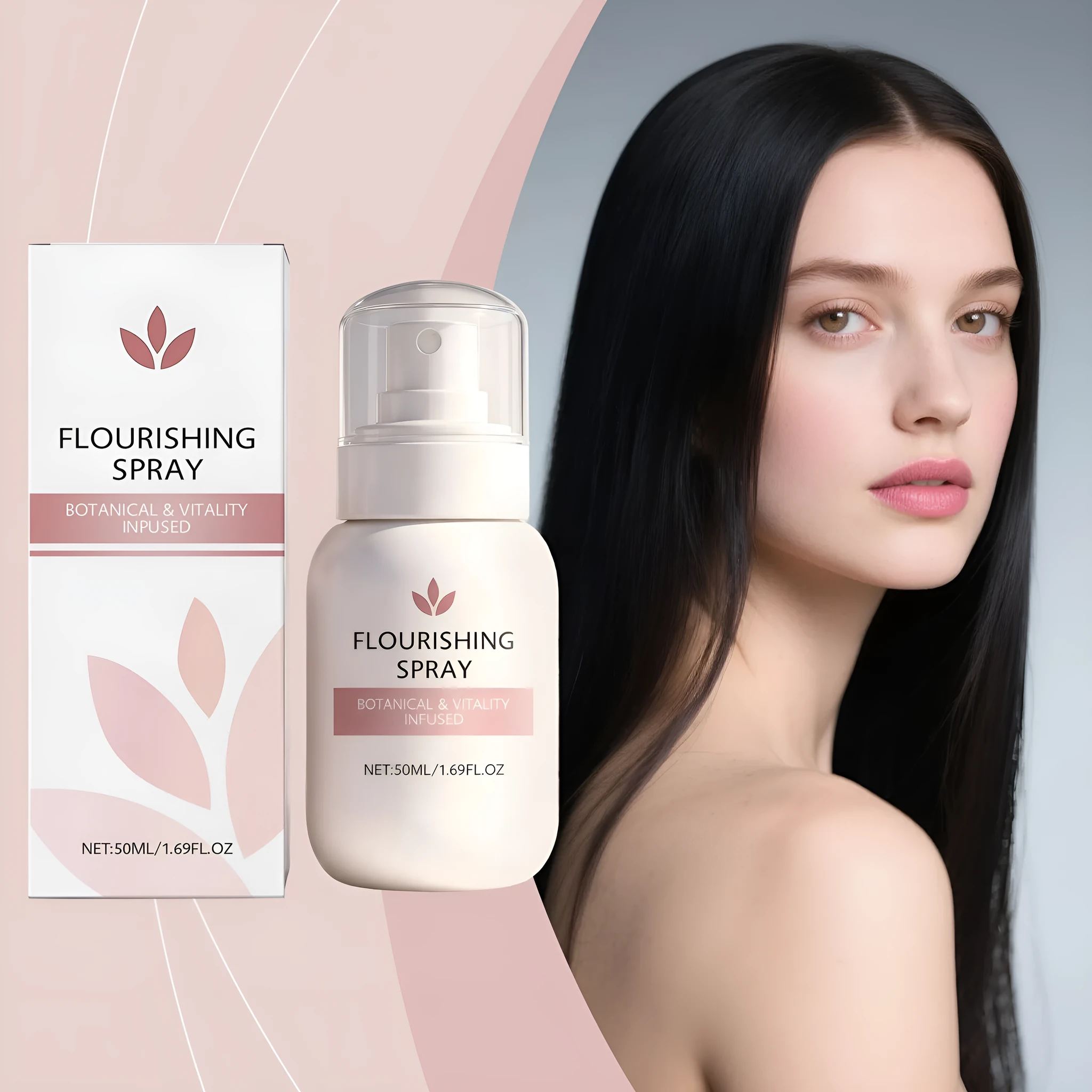 Hair care spray 50ml for gentle root nourishment daily use