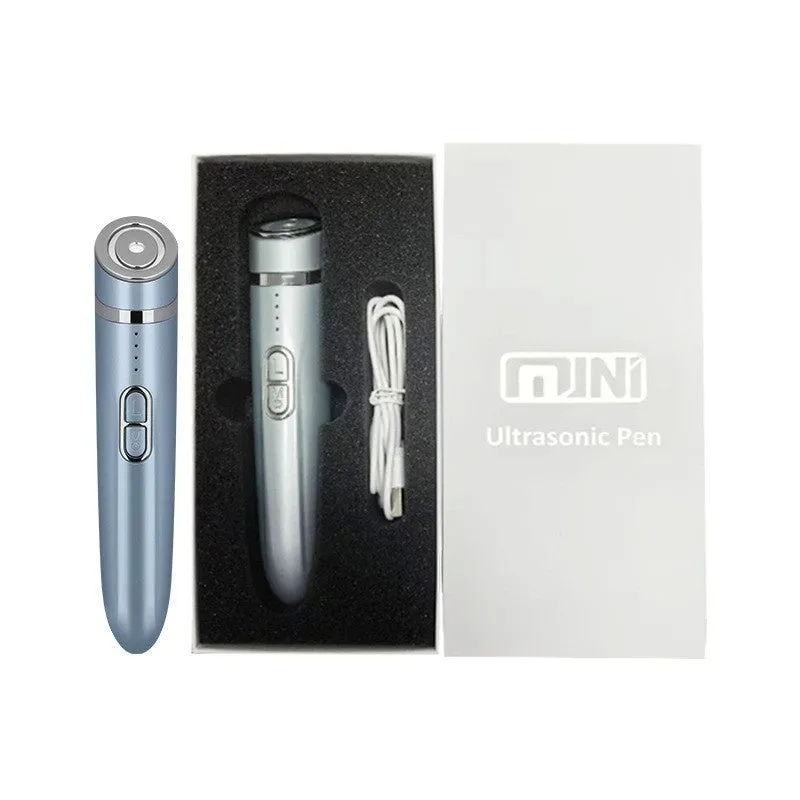 Light blue ultrasonic beauty device for eye lifting and firming with Type C charging and 4 gears