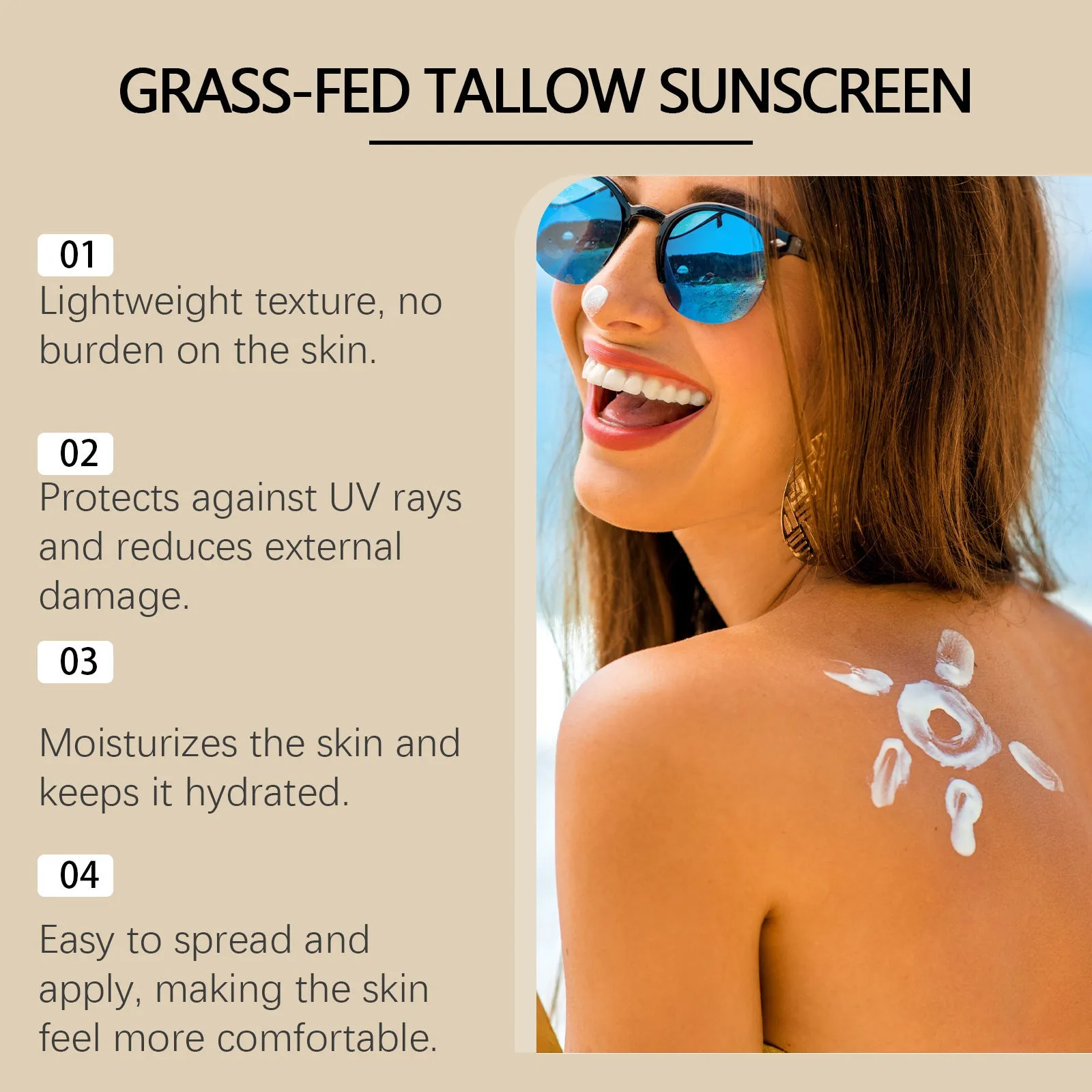 60g tube of butter moisturising protective cream with hyaluronic acid and SPF