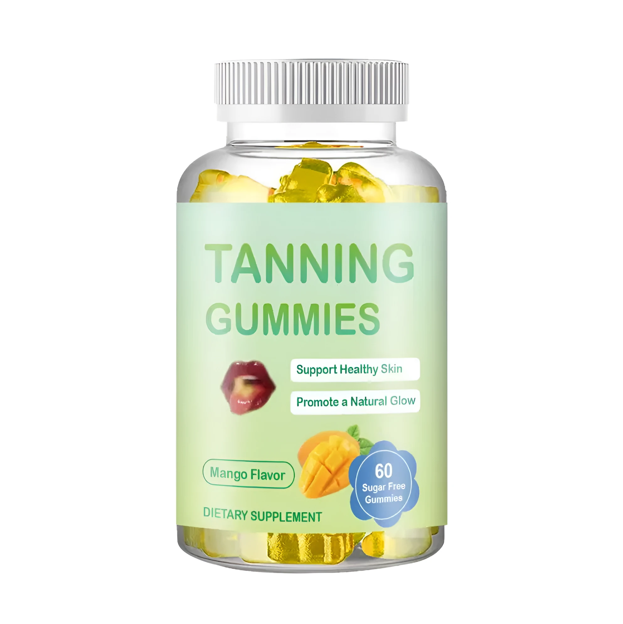 60 pieces of tanning gummy candies in a pack, functional gummy supplement with TUDCA