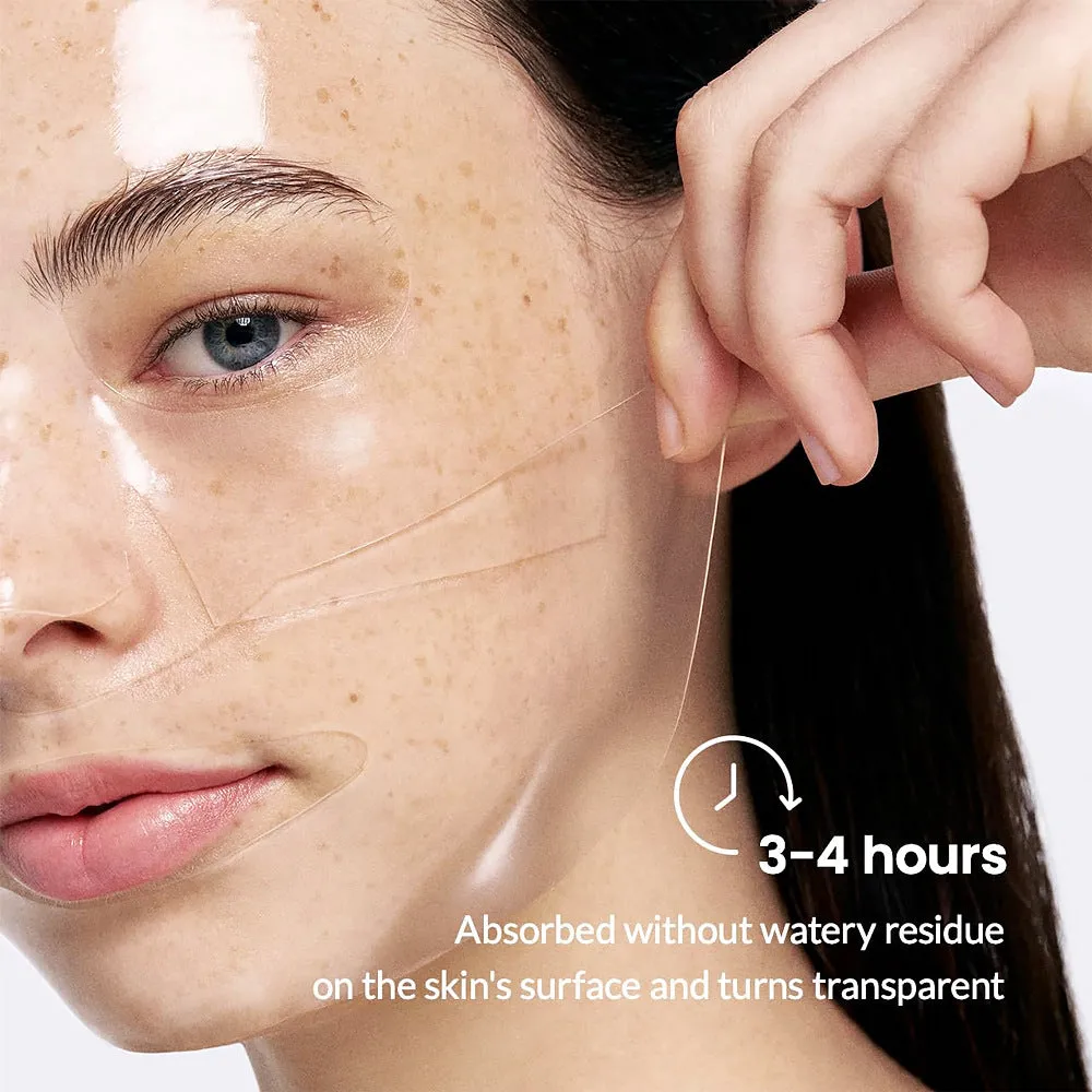 KOEC BIO-COLLAGEN hydrating transparent gel mask 4 pack with collagen peptide essence 30ml
