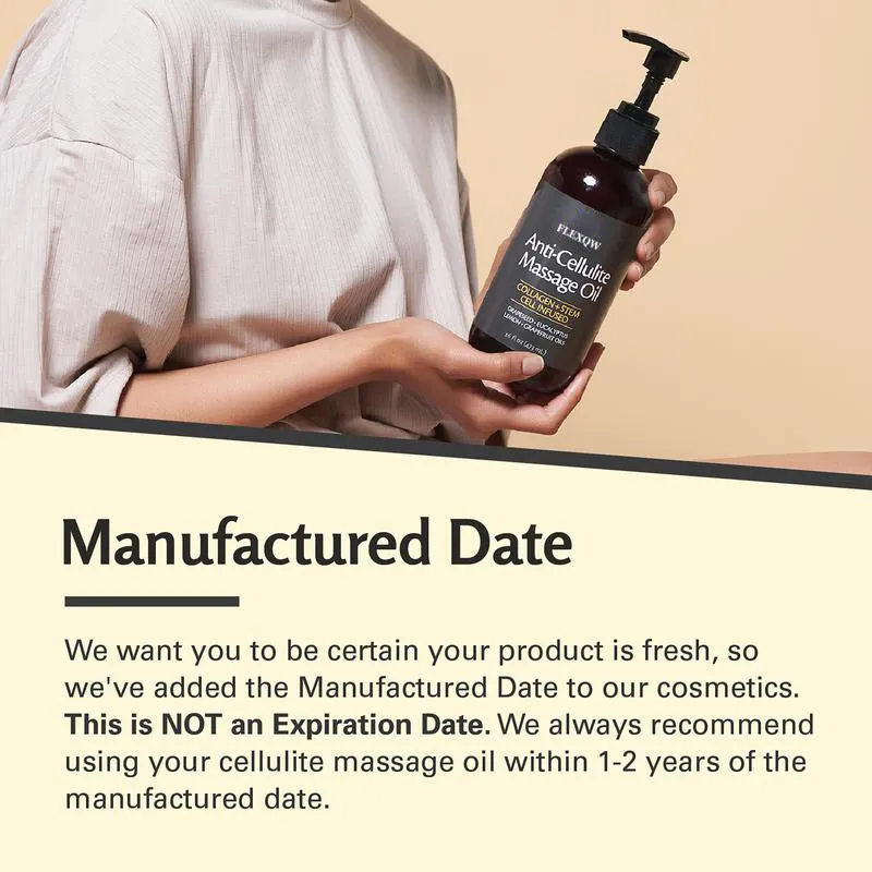 Home Body Firming Massage Oil 240ml bottle with natural oils for women and men