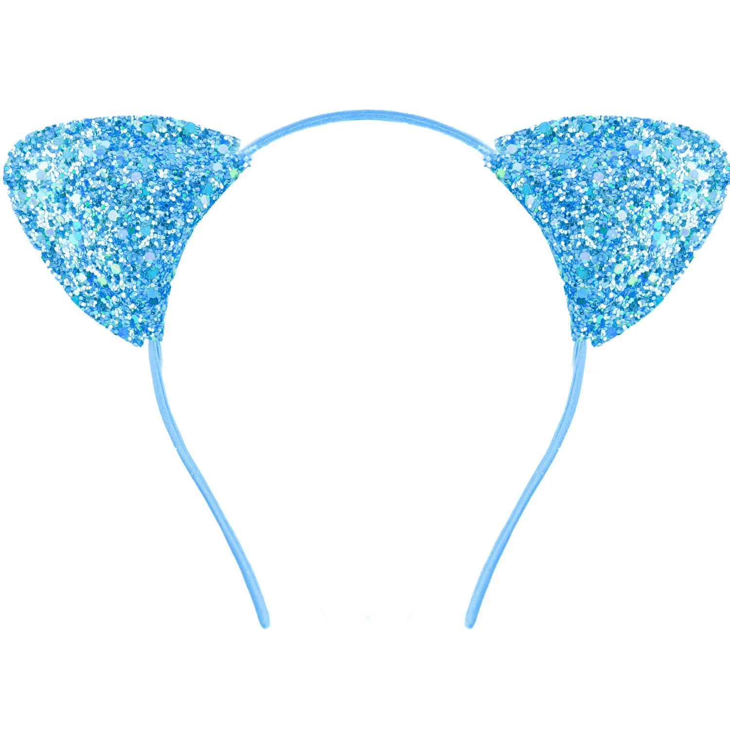 Cat ear colour hair pin for women in round cloth design with gradient colour option