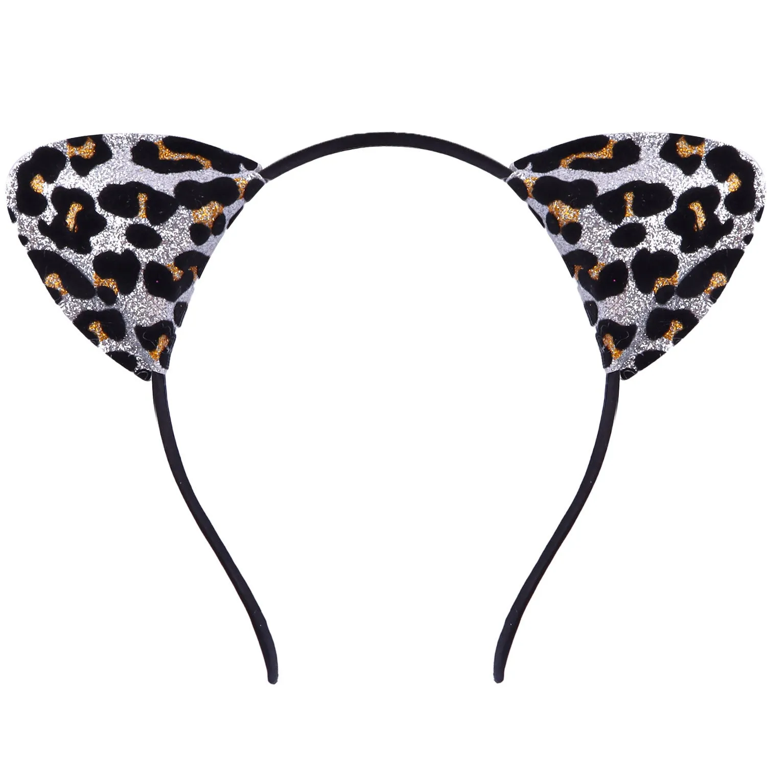 Cat ear colour hair pin for women in round cloth design with gradient colour option