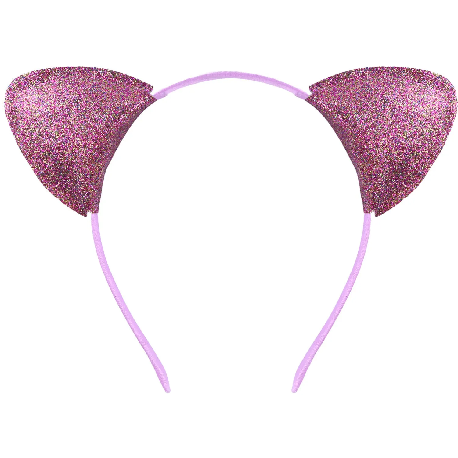 Cat ear colour hair pin for women in round cloth design with gradient colour option