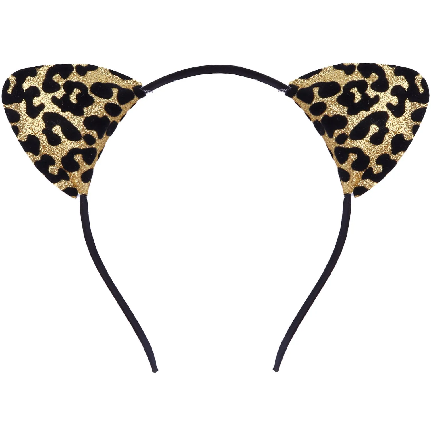 Cat ear colour hair pin for women in round cloth design with gradient colour option