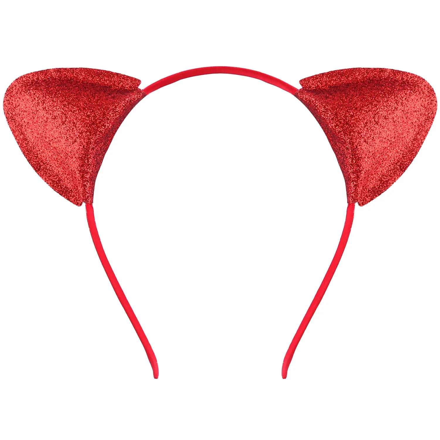 Cat ear colour hair pin for women in round cloth design with gradient colour option