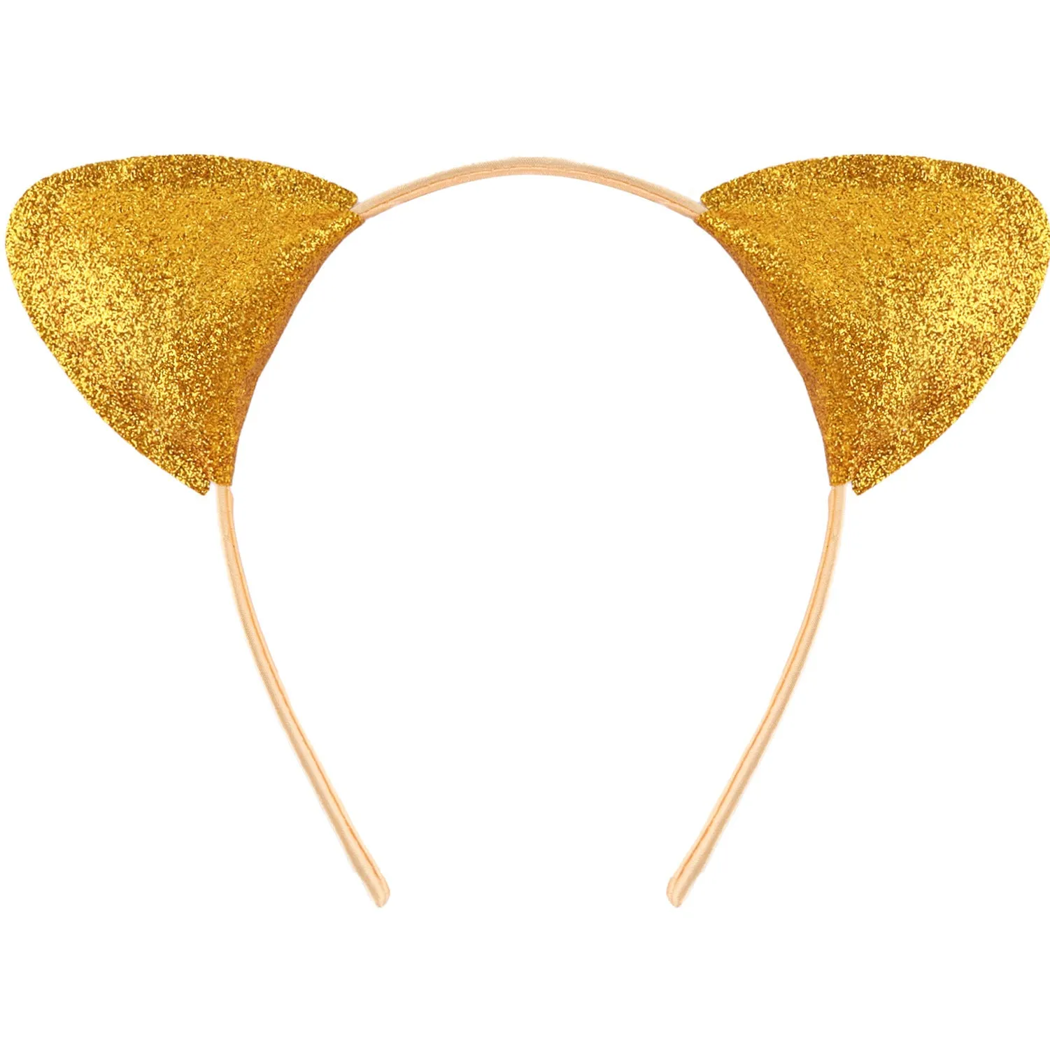 Cat ear colour hair pin for women in round cloth design with gradient colour option