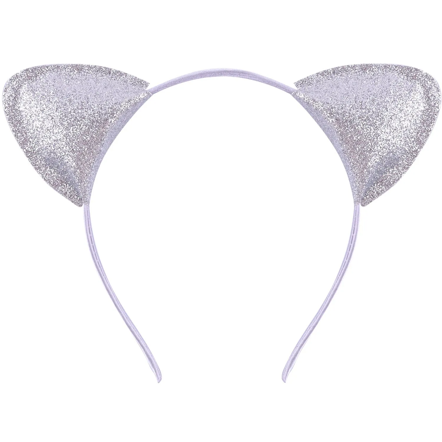 Cat ear colour hair pin for women in round cloth design with gradient colour option