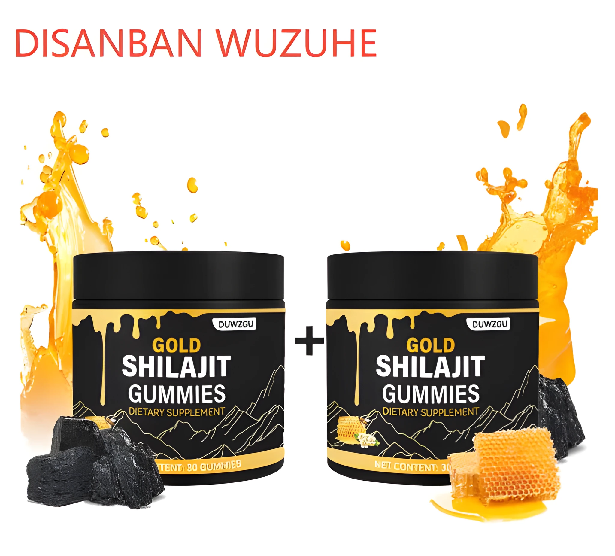 Shilaji Honey Gummies soft chew sweets in a pack with natural honey flavour