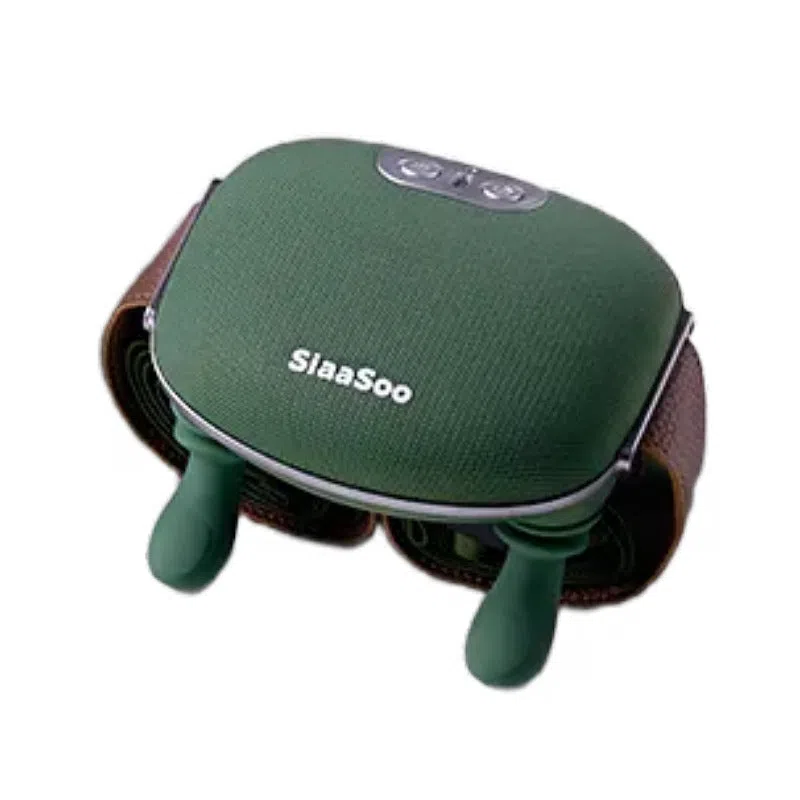 Hand shoulder cervical oblique muscle massager in N7 moss green colour with USB cable