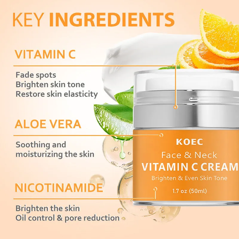 KOEC Retinol Neck Cream 50g jar for face and neck moisturising
