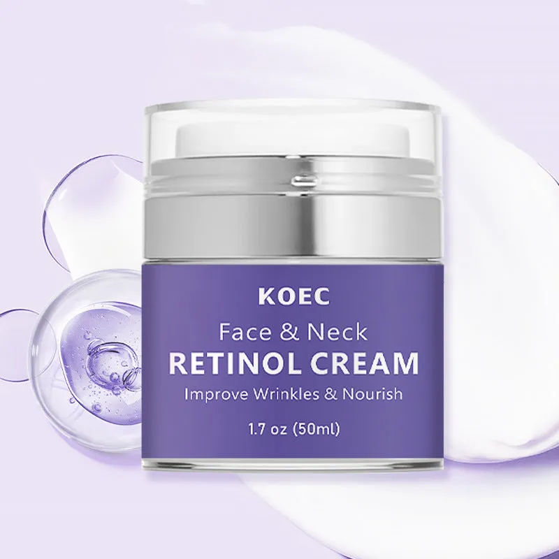 KOEC Retinol Neck Cream 50g jar for face and neck moisturising