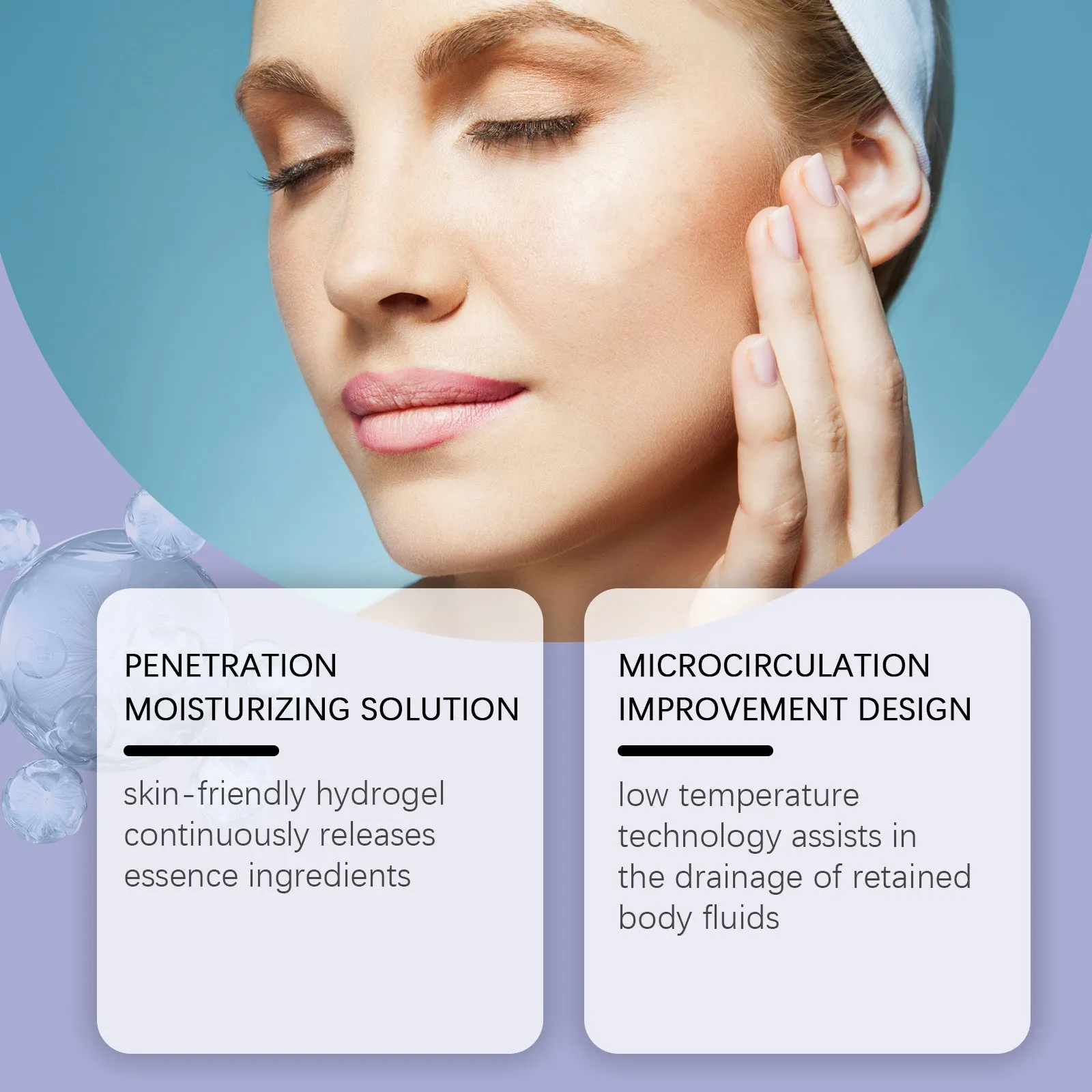 Box of 12 pairs of collagen and hyaluronic acid moisturising eye masks.