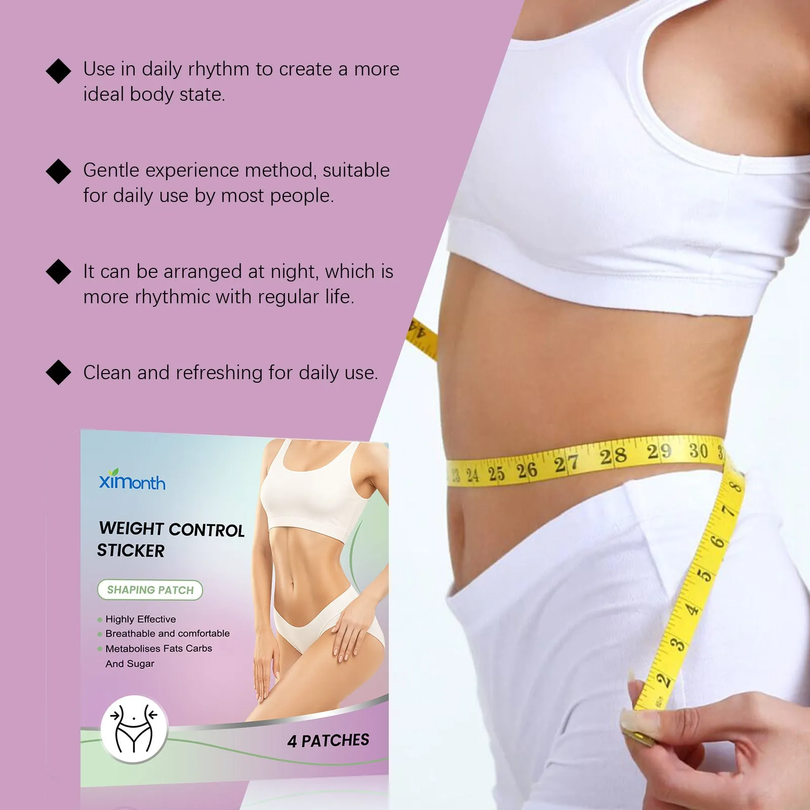 Pack of four clear hydrogel nursing bandages with aloe and mint on a blue background.