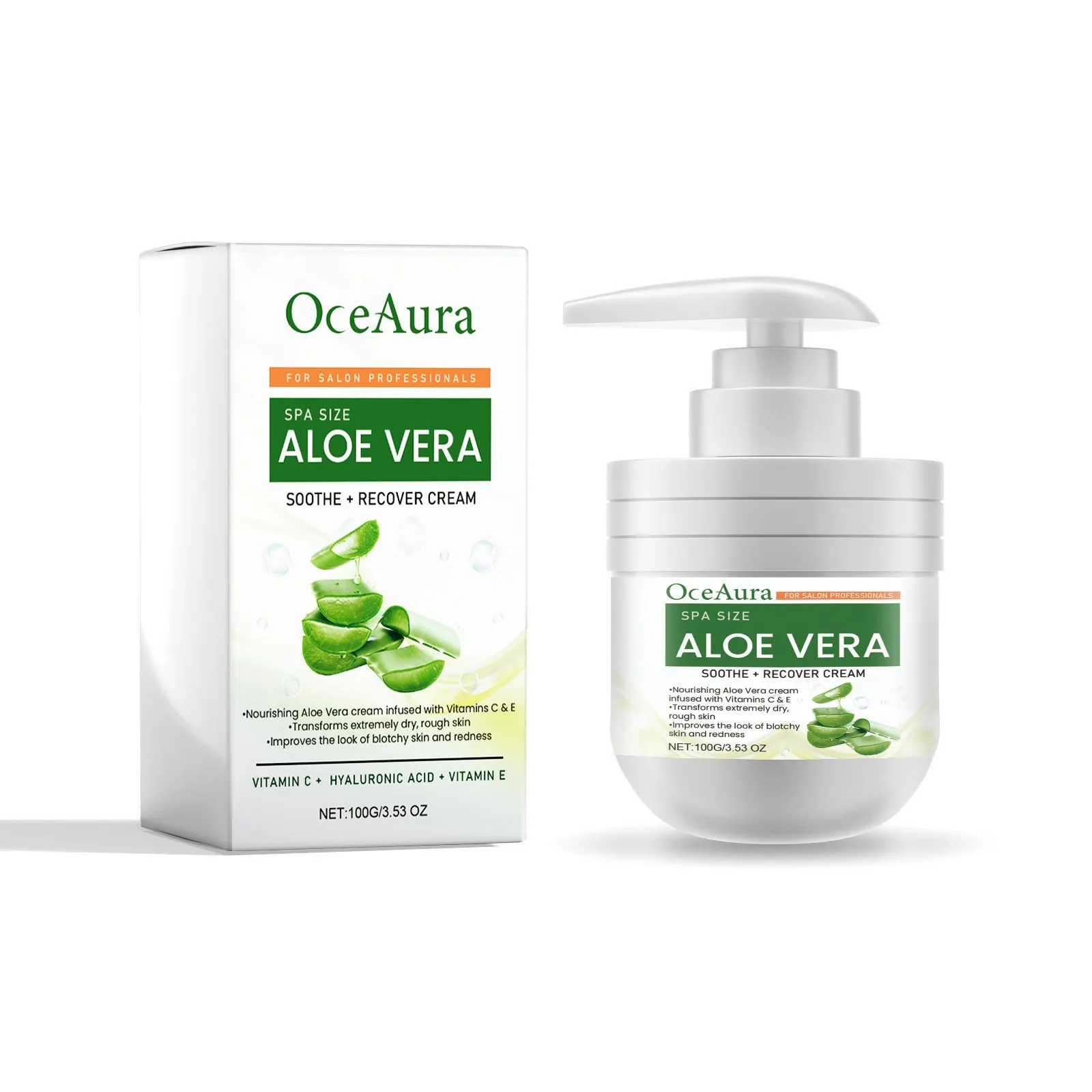 500ml jar of nourishing body cream with seven formulation options for different skin concerns
