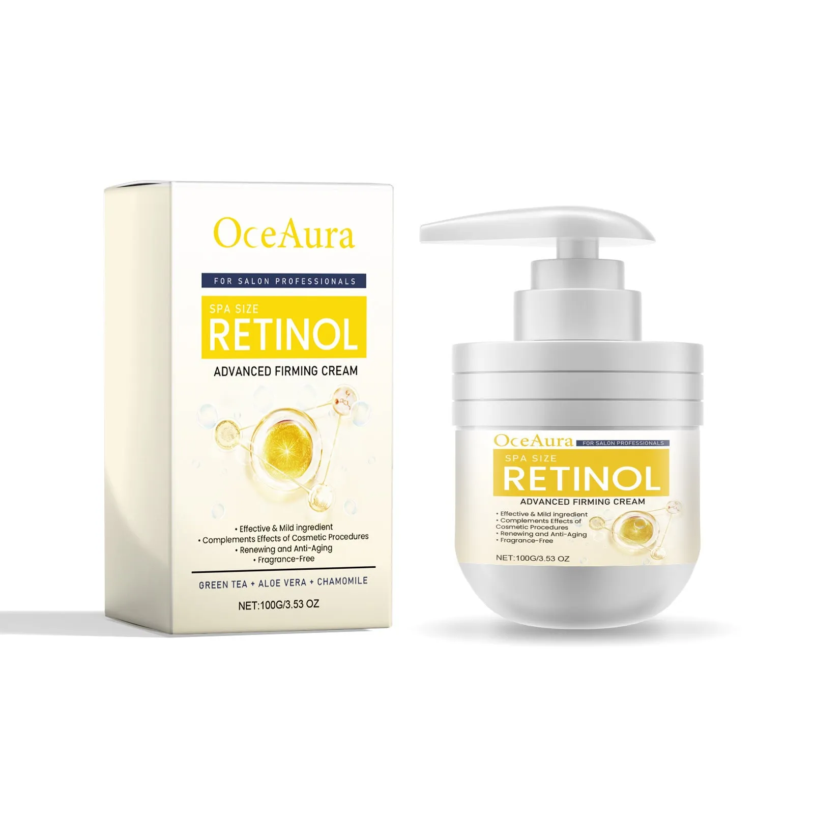500ml jar of nourishing body cream with seven formulation options for different skin concerns
