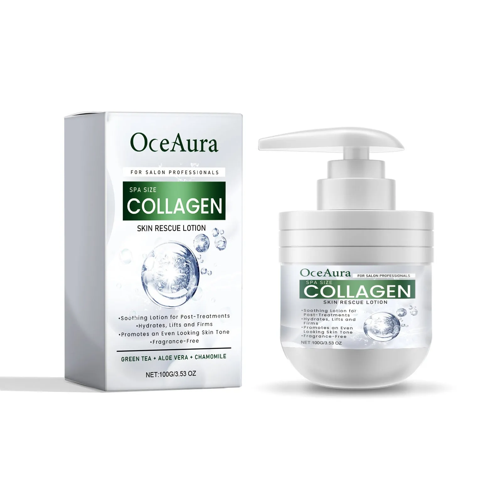 500ml jar of nourishing body cream with seven formulation options for different skin concerns