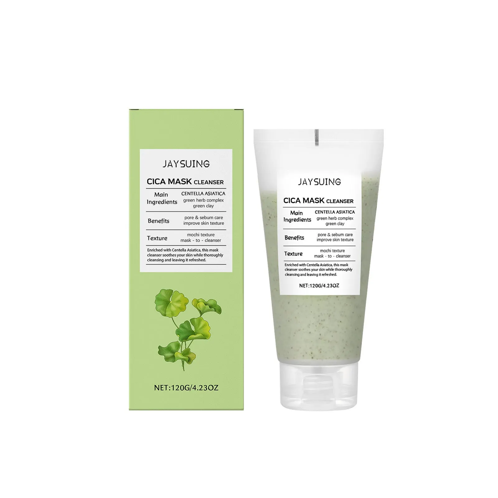120g tube of Centella Asiatica Soothing Facial Cleanser with botanical extracts
