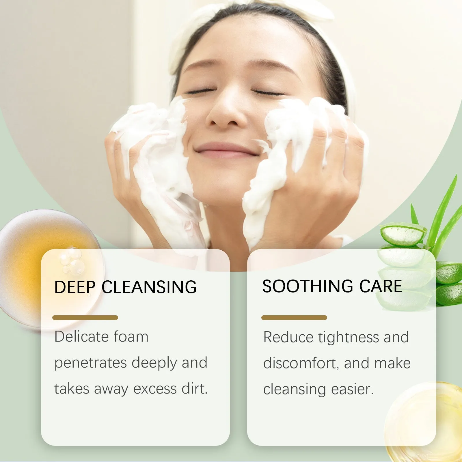 120g tube of Centella Asiatica Soothing Facial Cleanser with botanical extracts