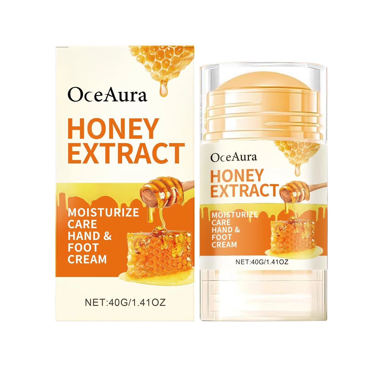 OCEAURA Honey Moisturising Care Stick 40g for heels, elbows, and knees