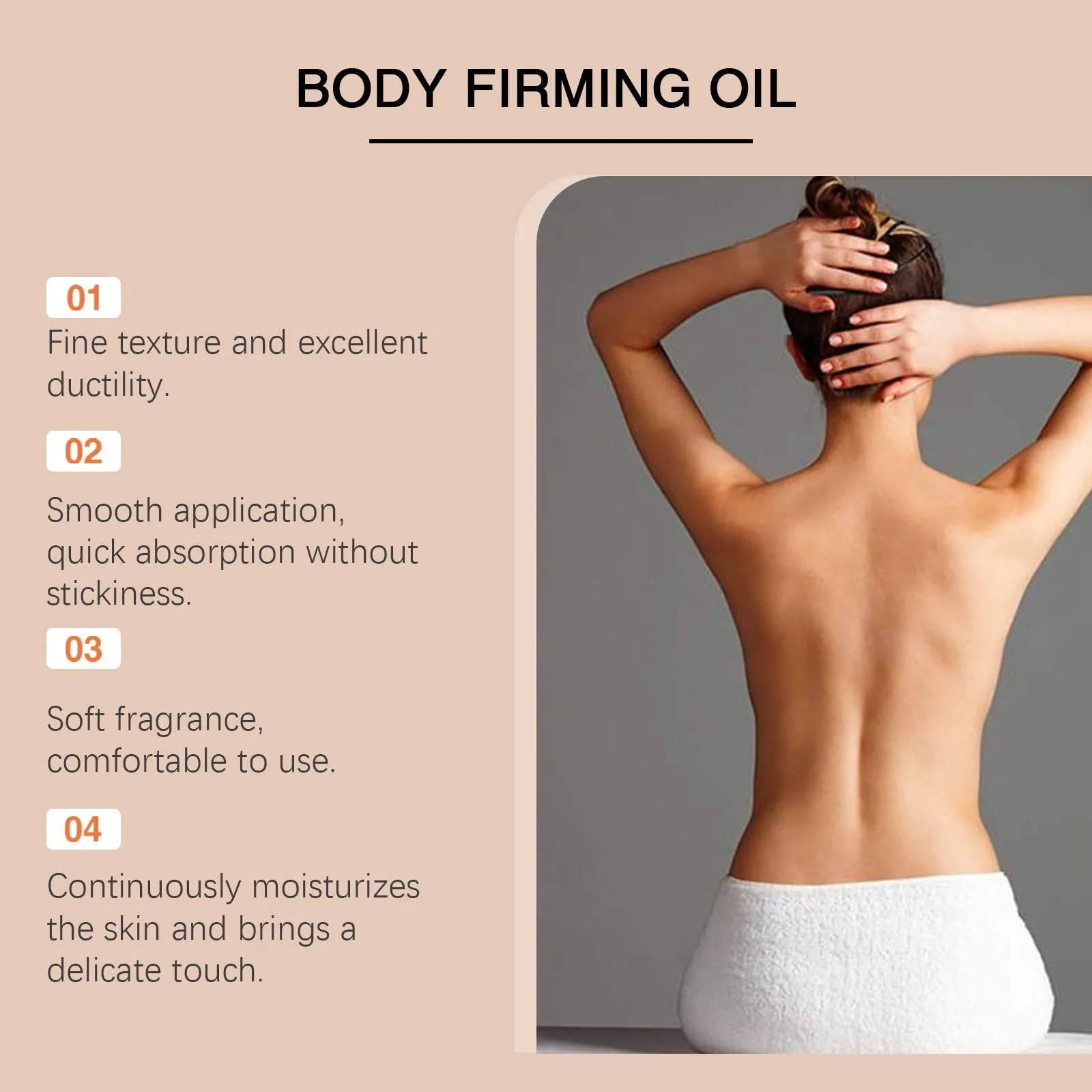 100ml bottle of nourishing body oil with hyaluronic acid and coffee seed oil