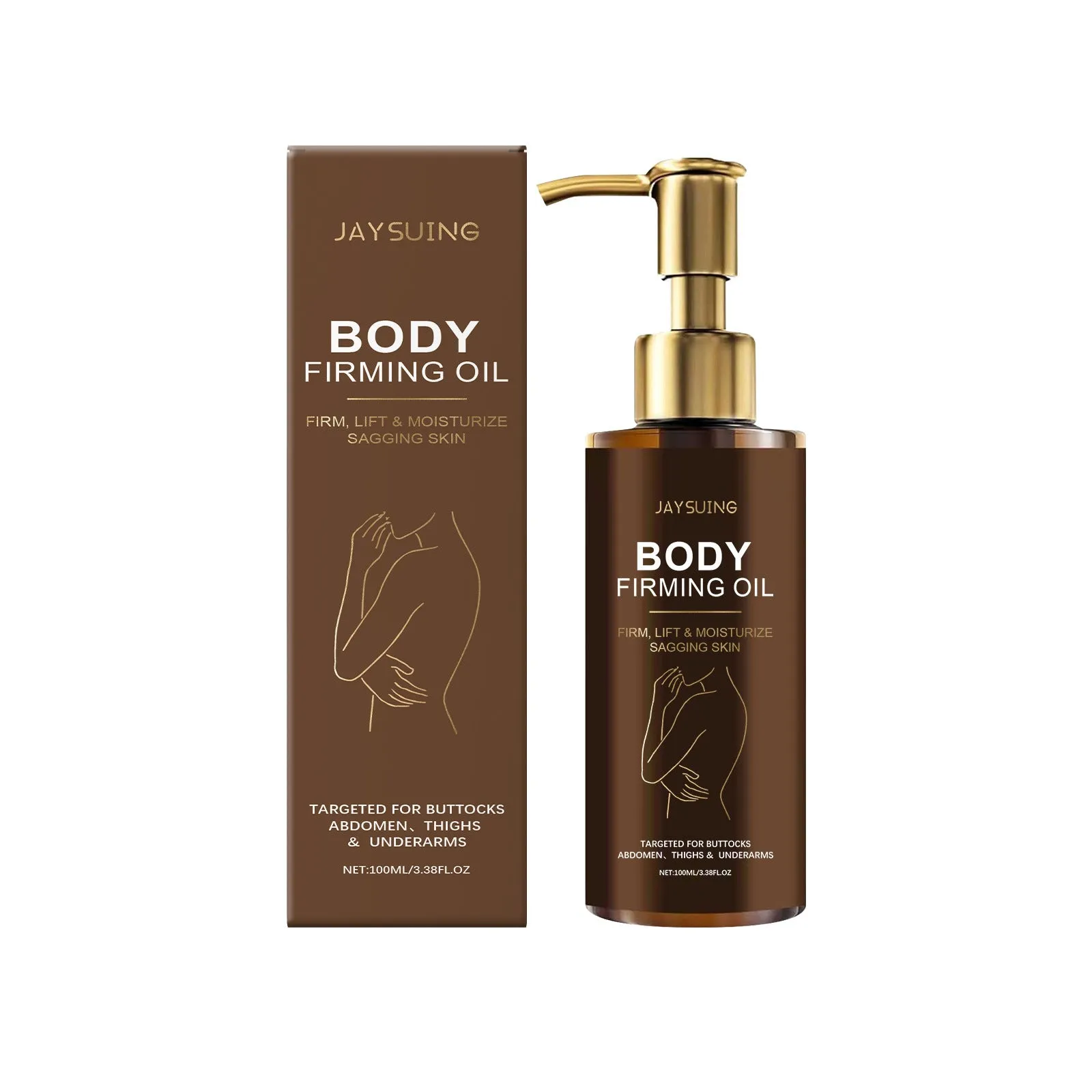 100ml bottle of nourishing body oil with hyaluronic acid and coffee seed oil