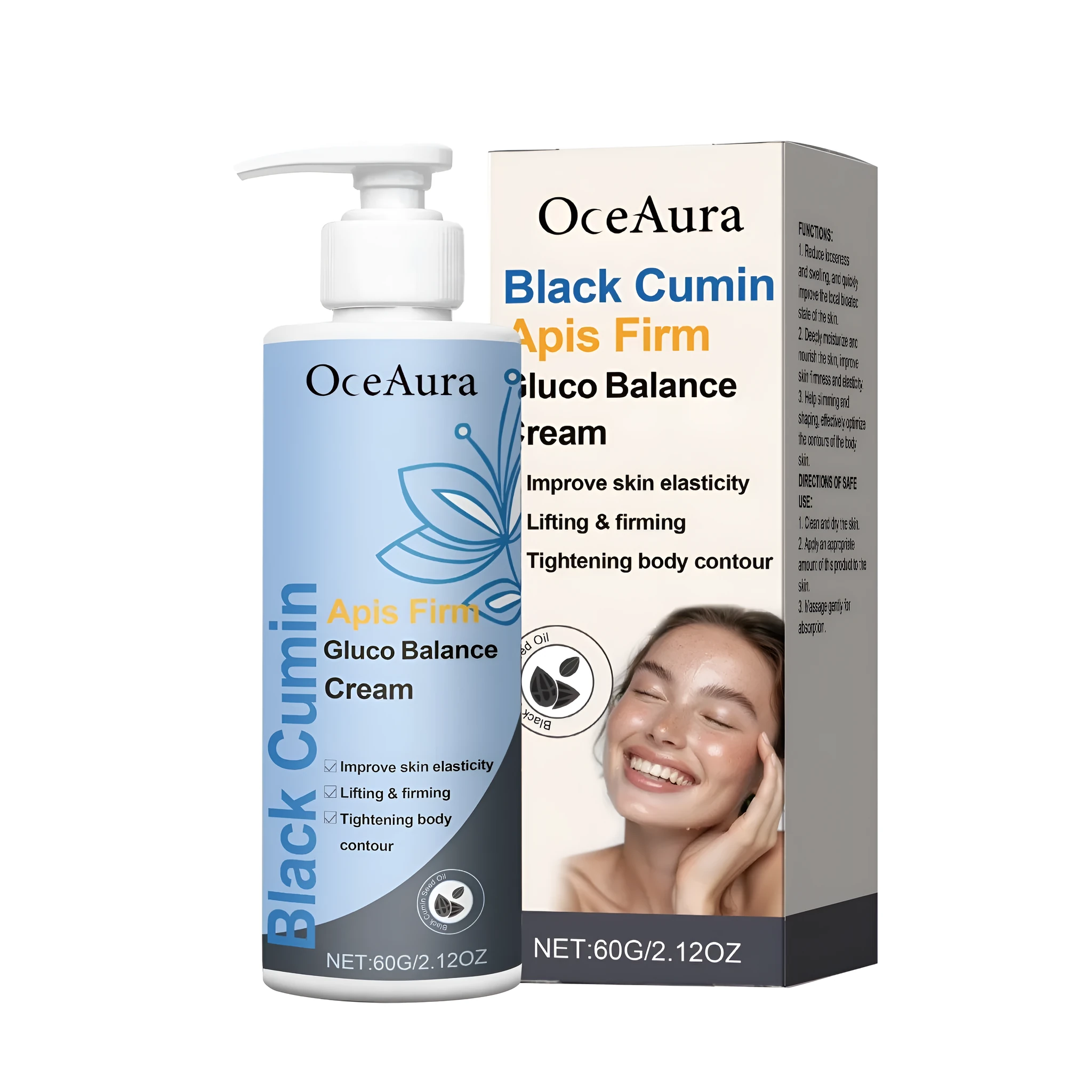 60g pot of Soothing Slimming Cream with bee venom and black cumin seed oil.