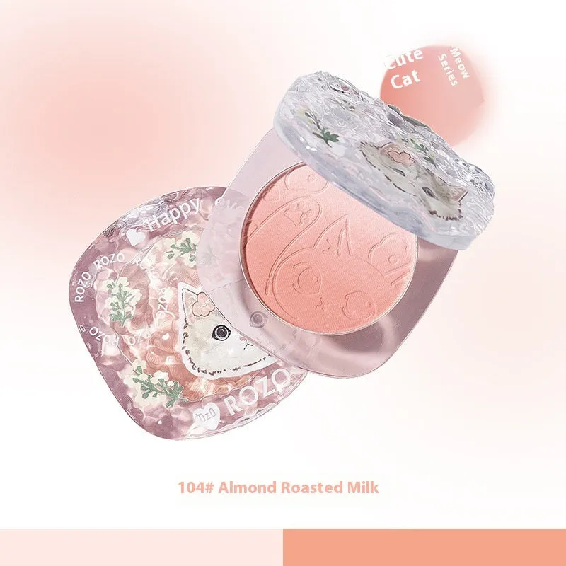 Two-tone gradient matte blusher compact shown in one of four colour variants: Tipsy Sweet Potato, Sea Salt Bare Powder, Smoke Pink Rose, or Almond Milk Roasting.