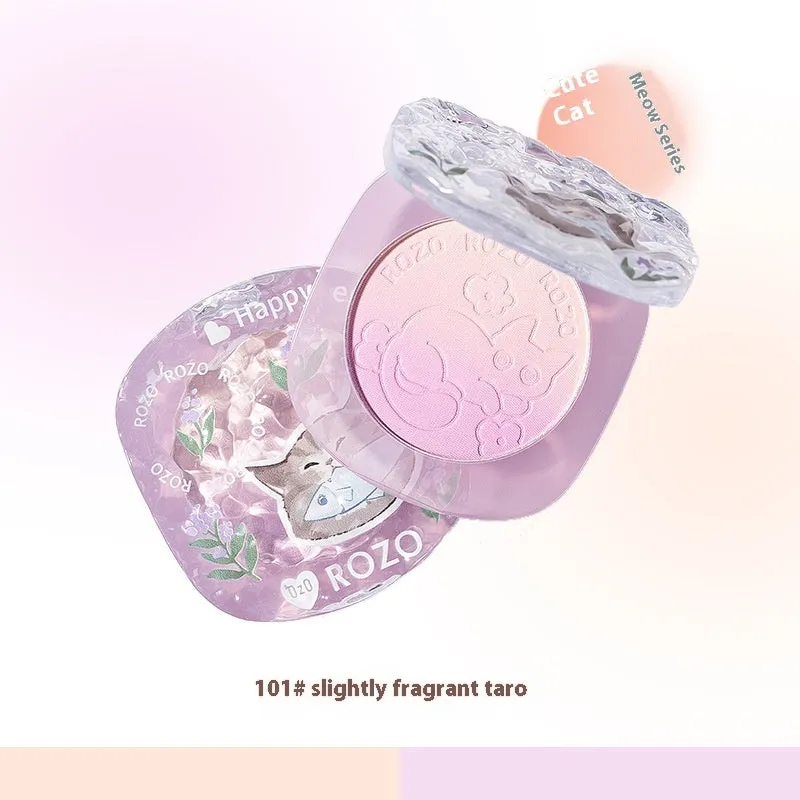 Two-tone gradient matte blusher compact shown in one of four colour variants: Tipsy Sweet Potato, Sea Salt Bare Powder, Smoke Pink Rose, or Almond Milk Roasting.
