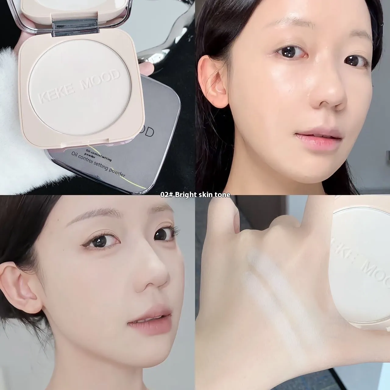 A large compact of 15g oil control pressed face powder in a natural matte finish.