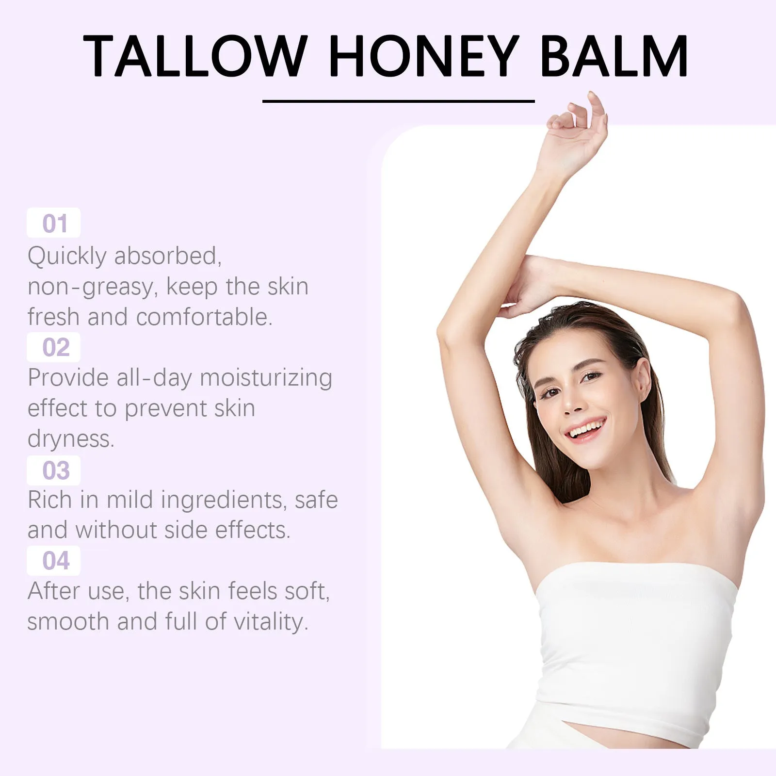 57g jar of tallow honey skin repair moisturising cream for facial and body application