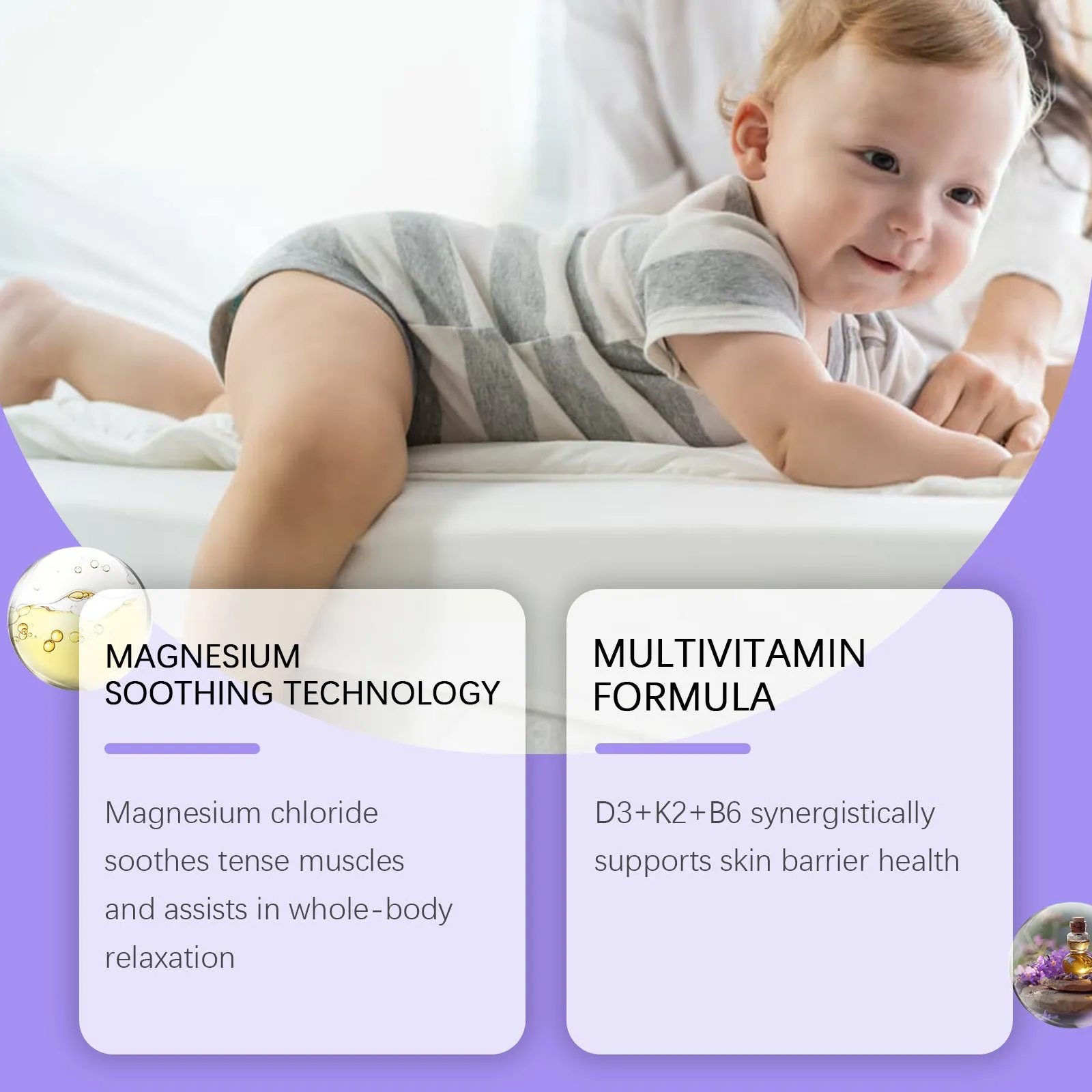 114g tub of magnesium cream for kids with vitamin D3 and B6