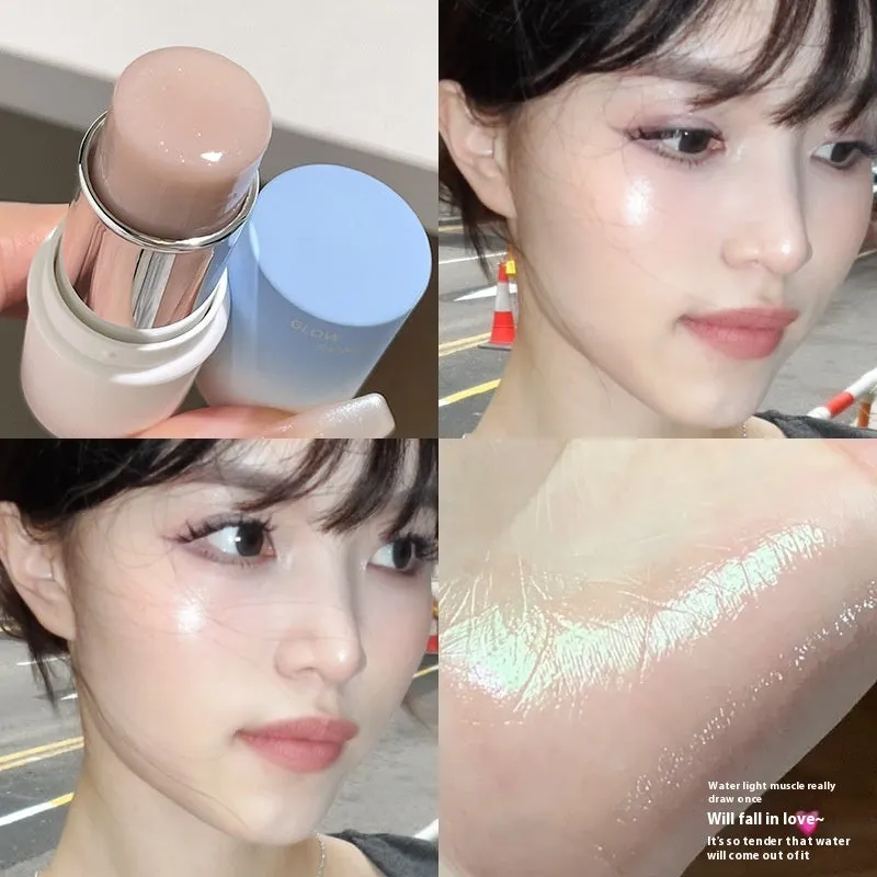 Fake Plain Face Water Light Facial Repair Highlighter compact in 6g size
