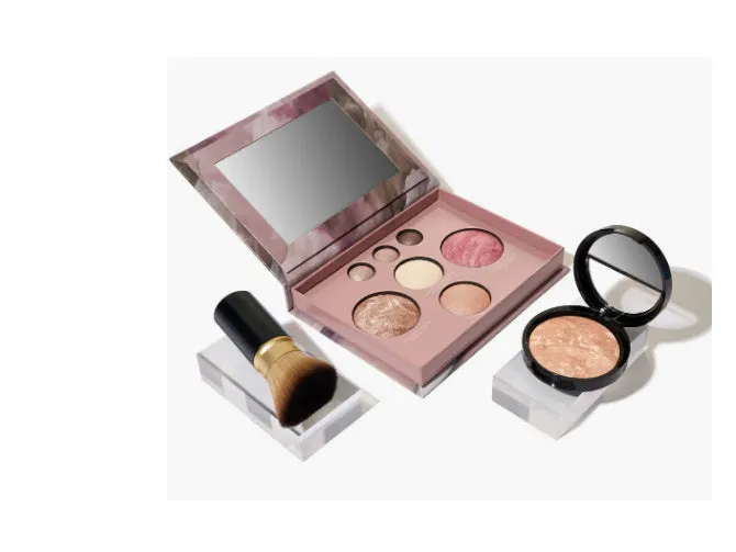 Multi functional makeup tray 3 piece set weighing 195g with cosmetic compartments.